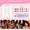 75 Pcs 15 Set Pre Drawn Canvas Kit for Painting Craft Sip and Paint Kit for Adults Elegant Black Women Pre Printed Canvas Painting Favor for DIY Black History Month Gifts Adult's Date Party